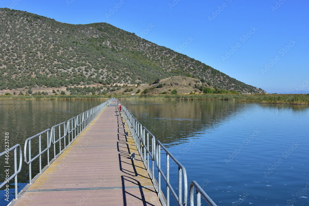 Naklejka premium Prespa lake in Greece