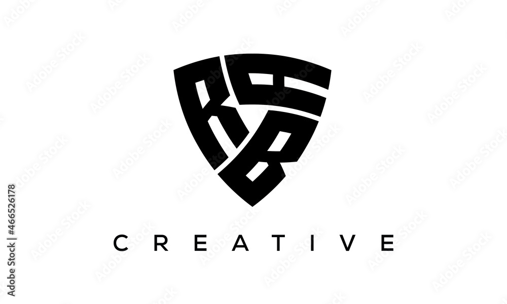 RBA letters logo, security Shield logo vector RBA letters logo, security Shield logo vector