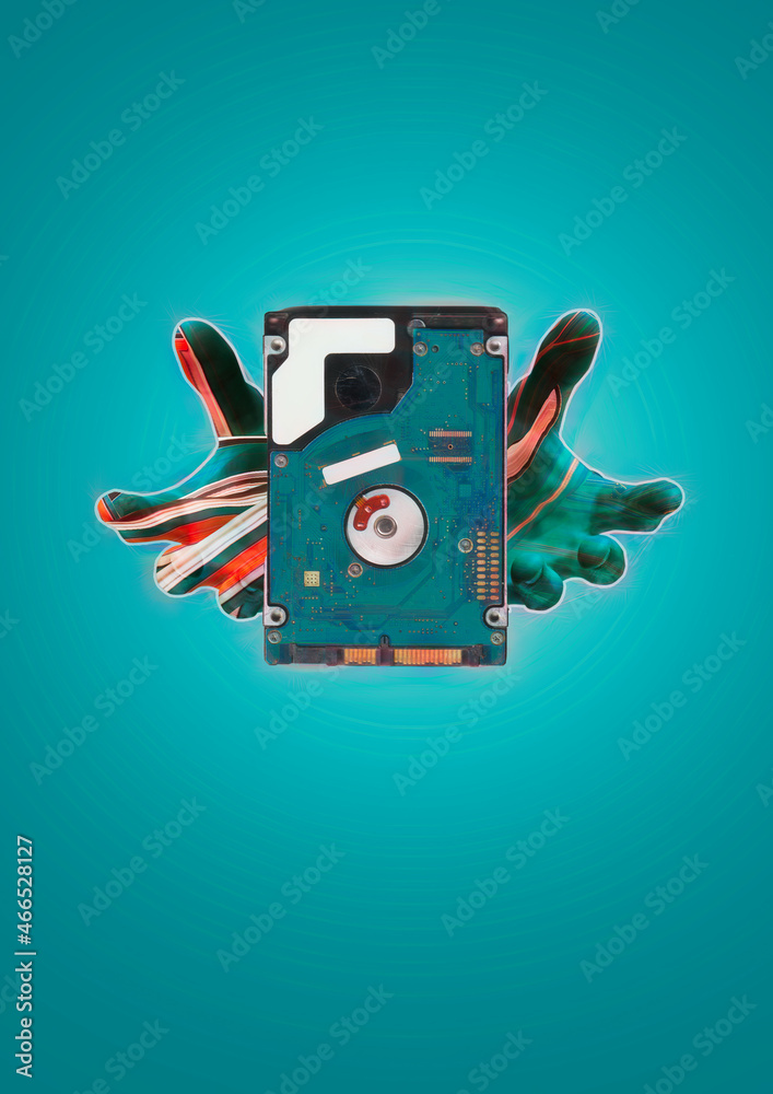 Naklejka premium hard drive
