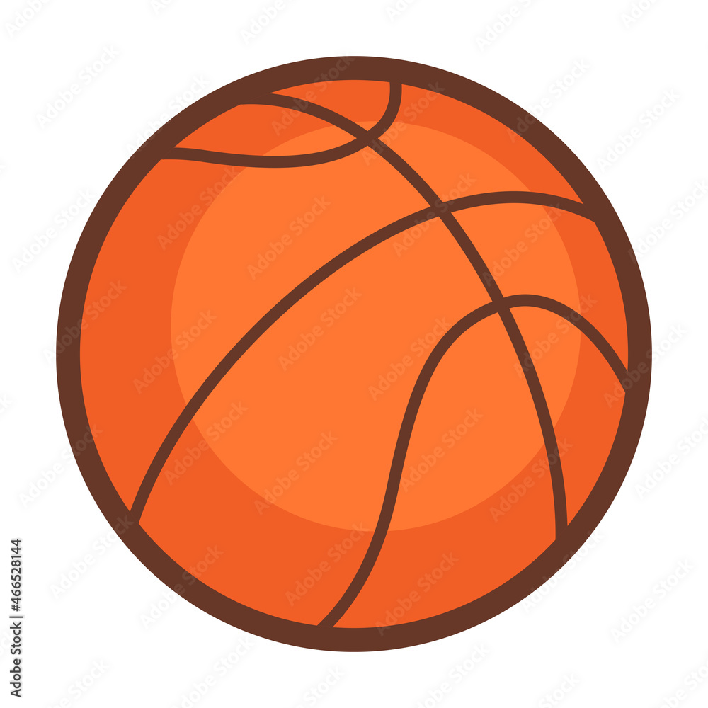 Icon of basketball ball. Sport equipment illustration. For training and competition design. Icon of basketball ball. Sport equipment illustration. For training and competition design.