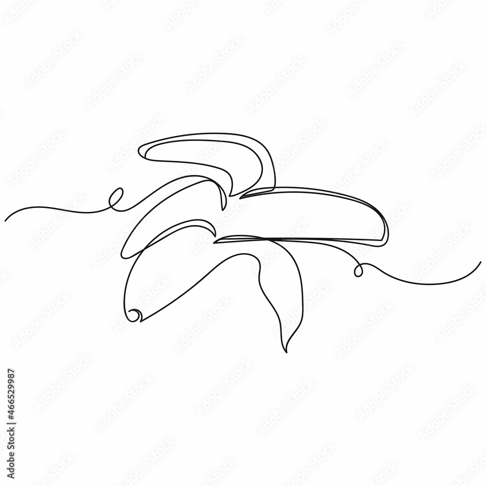 Fototapeta premium Vector continuous one single line drawing icon of peeled banana in silhouette on a white background. Linear stylized.