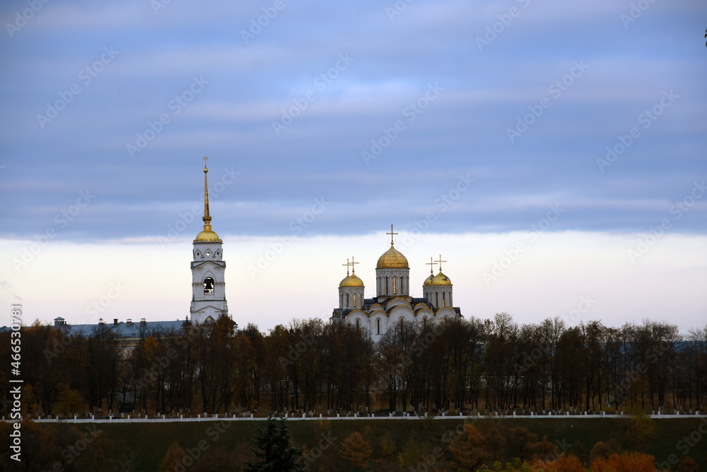 Assumption church in Vladimir town, Russia. Assumption church in Vladimir town, Russia.