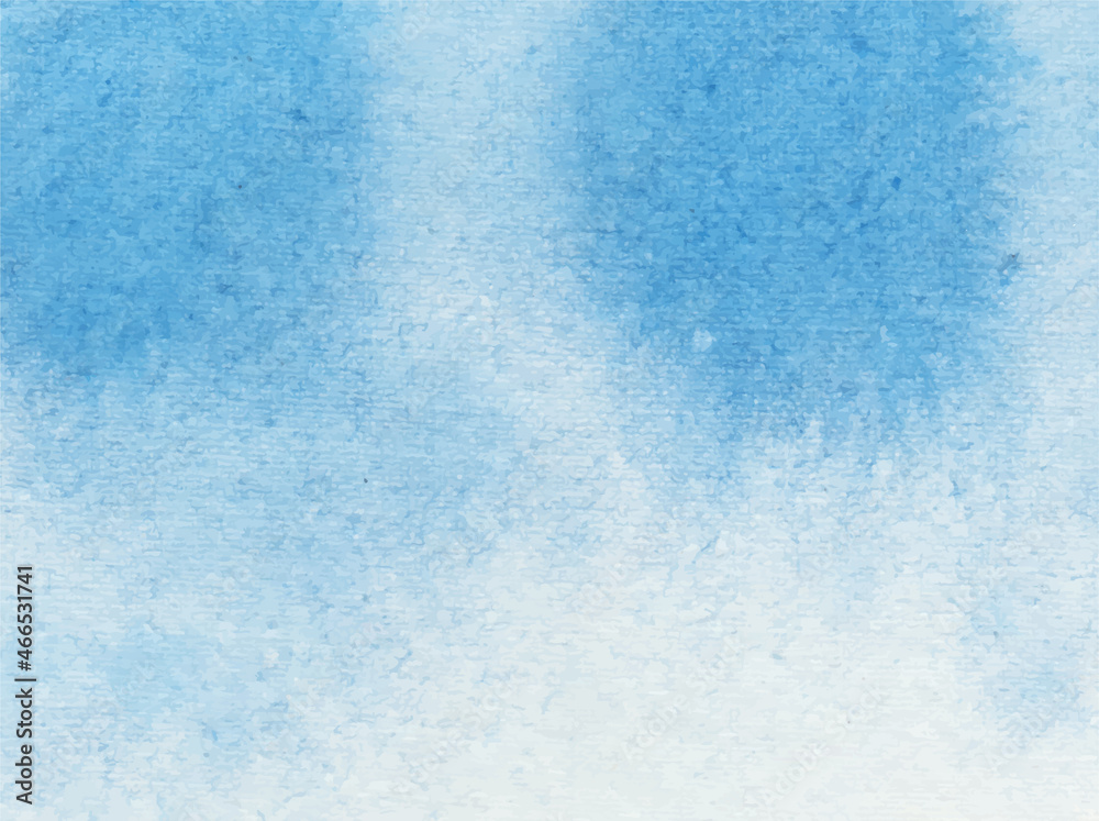 Abstract watercolor vector background, blue watercolor vector splash background.