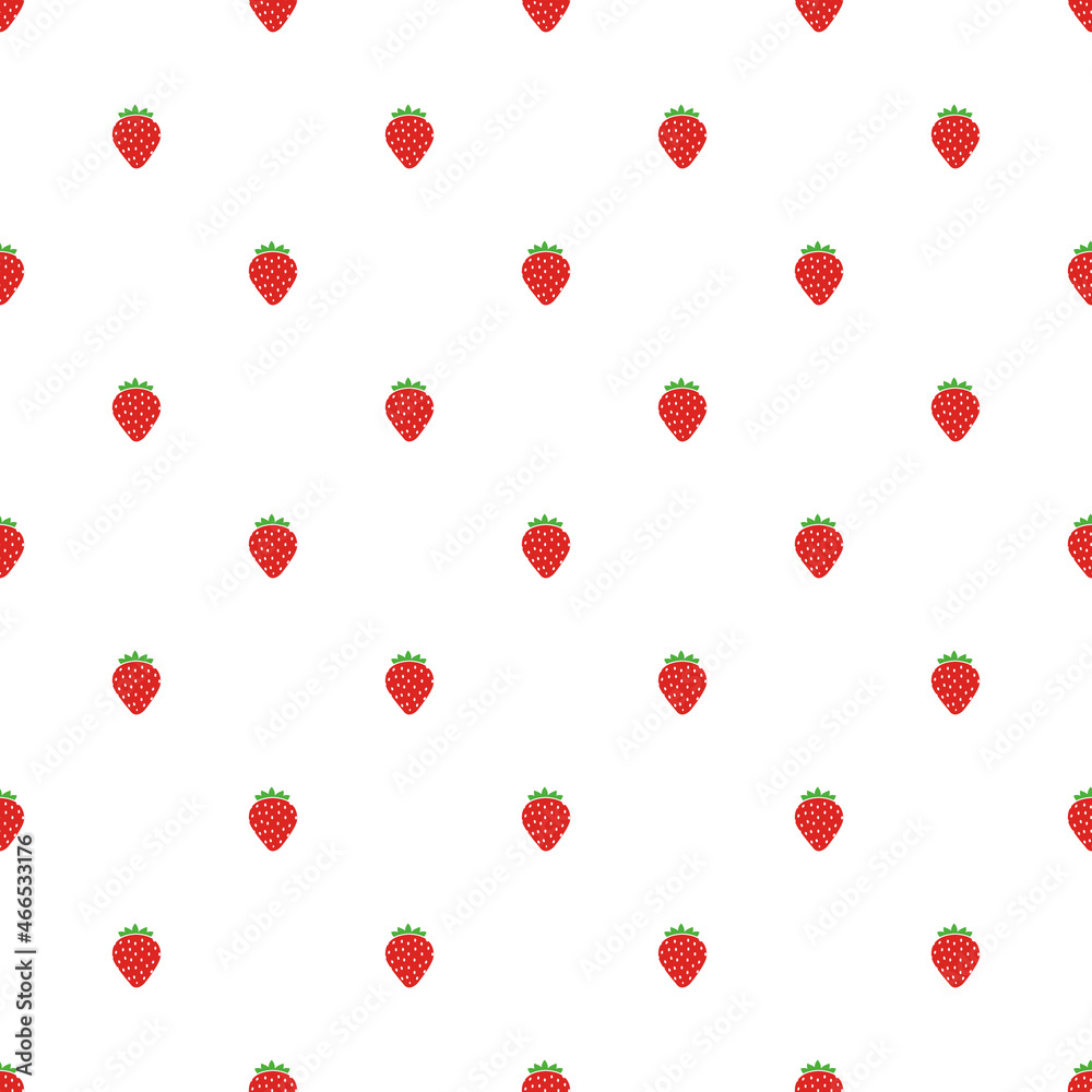 Simple Sweet Strawberry Seamless Pattern Background. Vector Illustration EPS10 Simple Sweet Strawberry Seamless Pattern Background. Vector Illustration EPS10