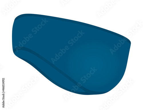 Blue ears warmer. vector illustration