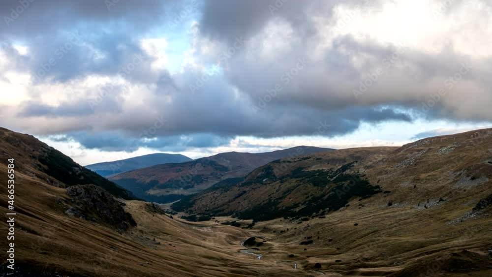 Time Lapse of Clouds Above Mountain Valley Time Lapse of Clouds Above Mountain Valley