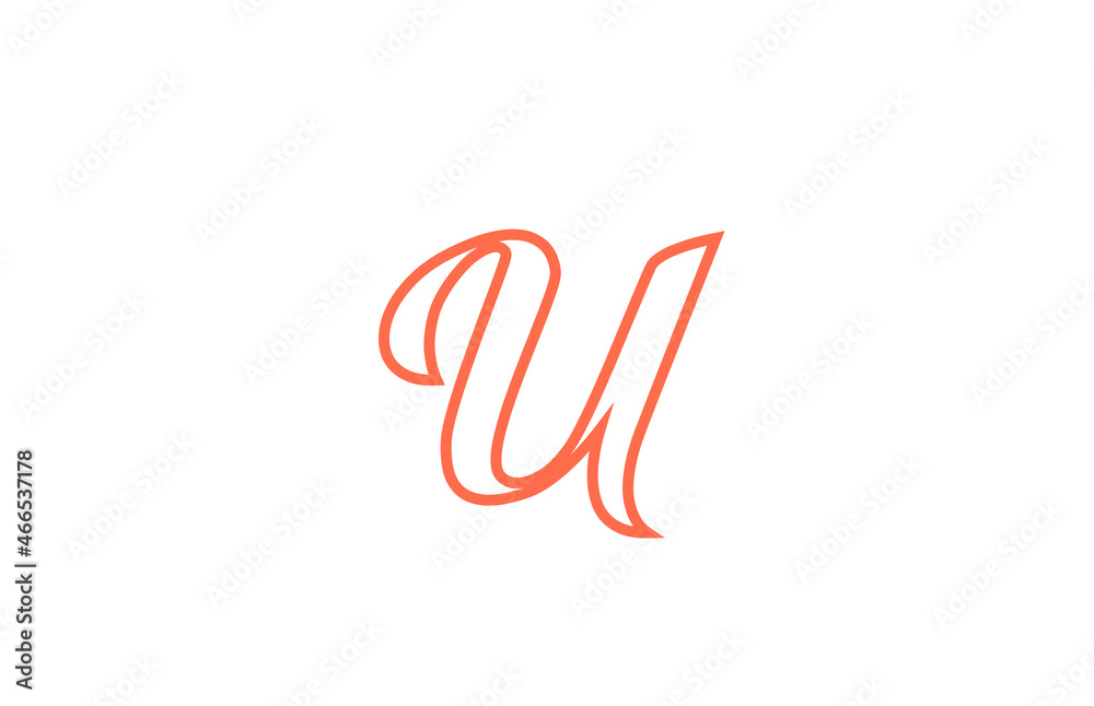 U alphabet letter logo icon. Creative design for company and business