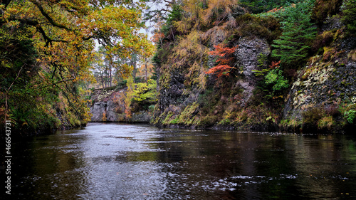 The Aigas Gorge in Autumn colours photo