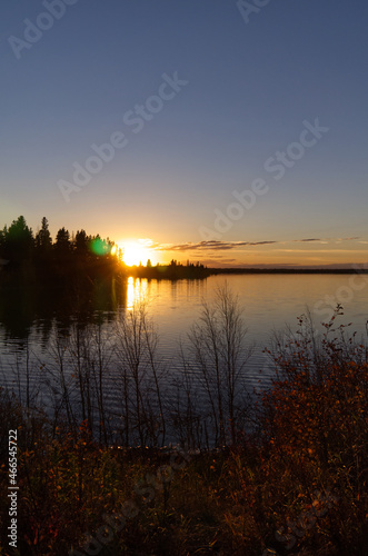 A Beautiful Sunset at Astotin Lake