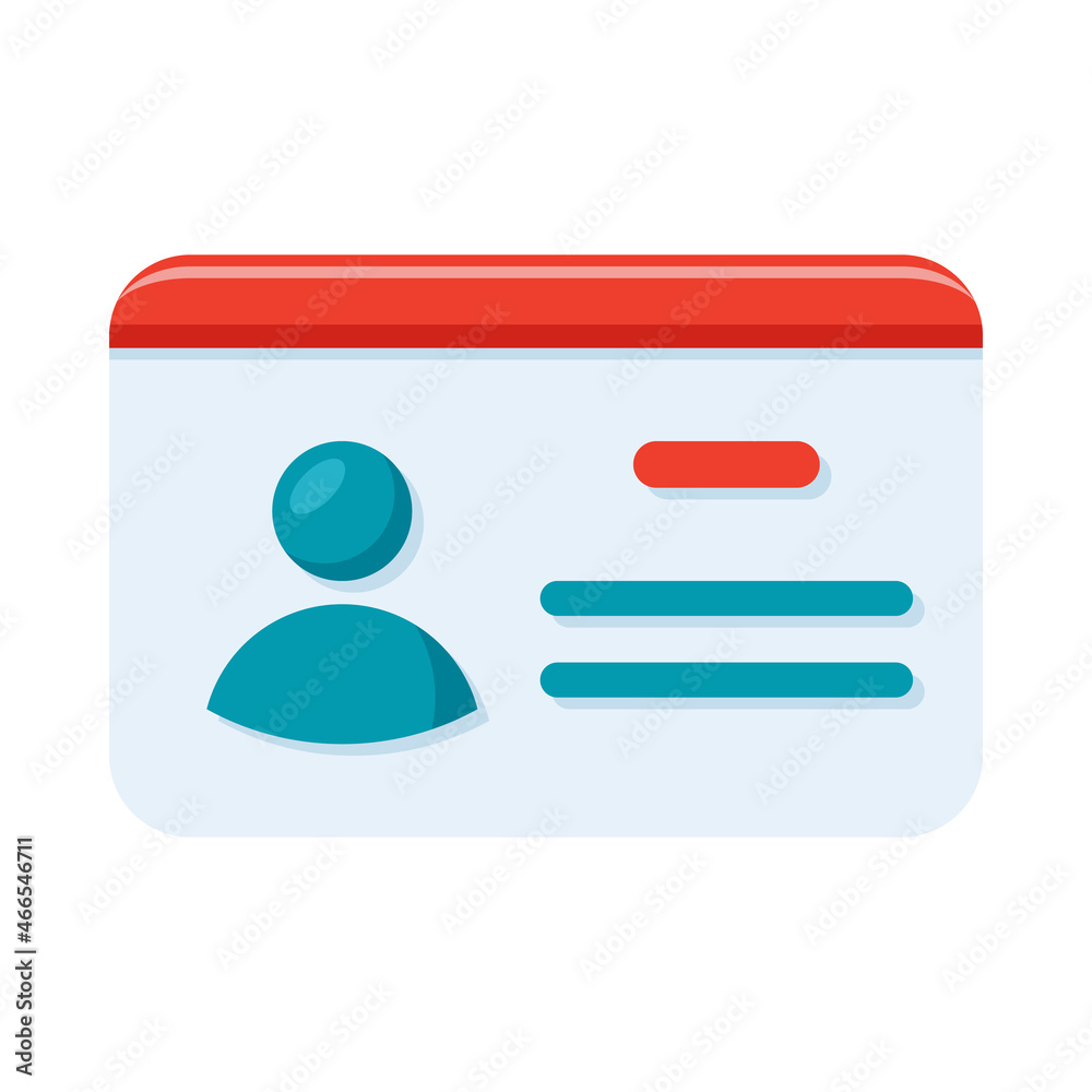 Stylish icon with avatar and user details. Vector illustration Stylish icon with avatar and user details. Vector illustration