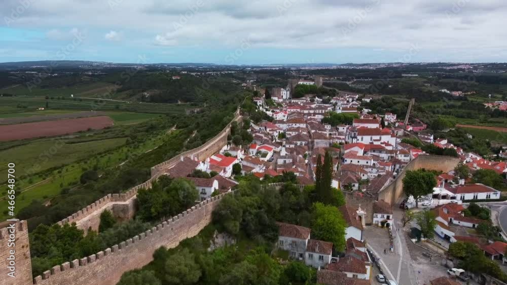 Obidos-Portugal Vista aérea geral desde a Torre do Facho Obidos-Portugal Vista aérea geral desde a Torre do Facho