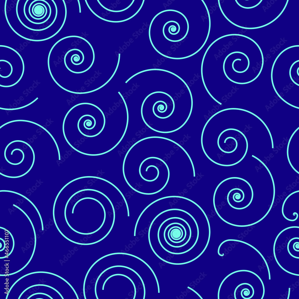 Spiral Line Shapes Seamless Background Pattern