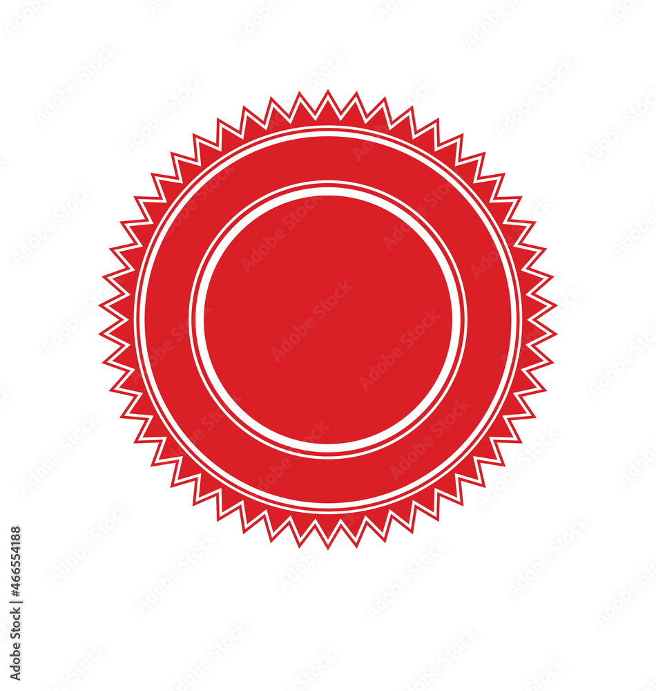 blank red document award certificate seal Stock Vector | Adobe Stock