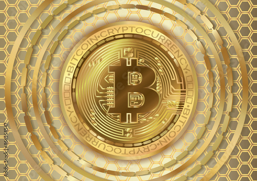cryptocurrency coin bitcoin background art vector