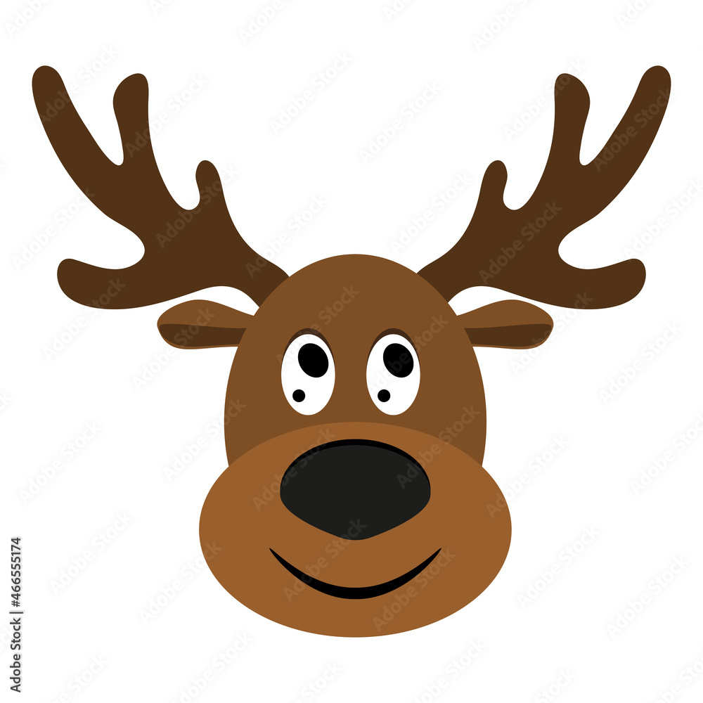 Funny cartoon reindeer for Christmas Funny cartoon reindeer for Christmas