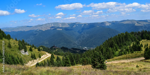 Transylvanian alps with green hills in Romania   © Werner