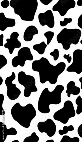 Black spots on a white background. Ink stains. Vector illustration