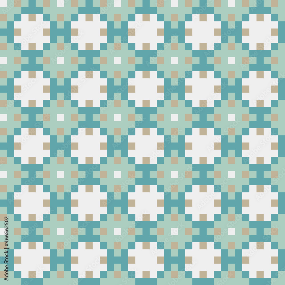 Fototapeta premium Abstract Cross Pattern generative computational art illustration