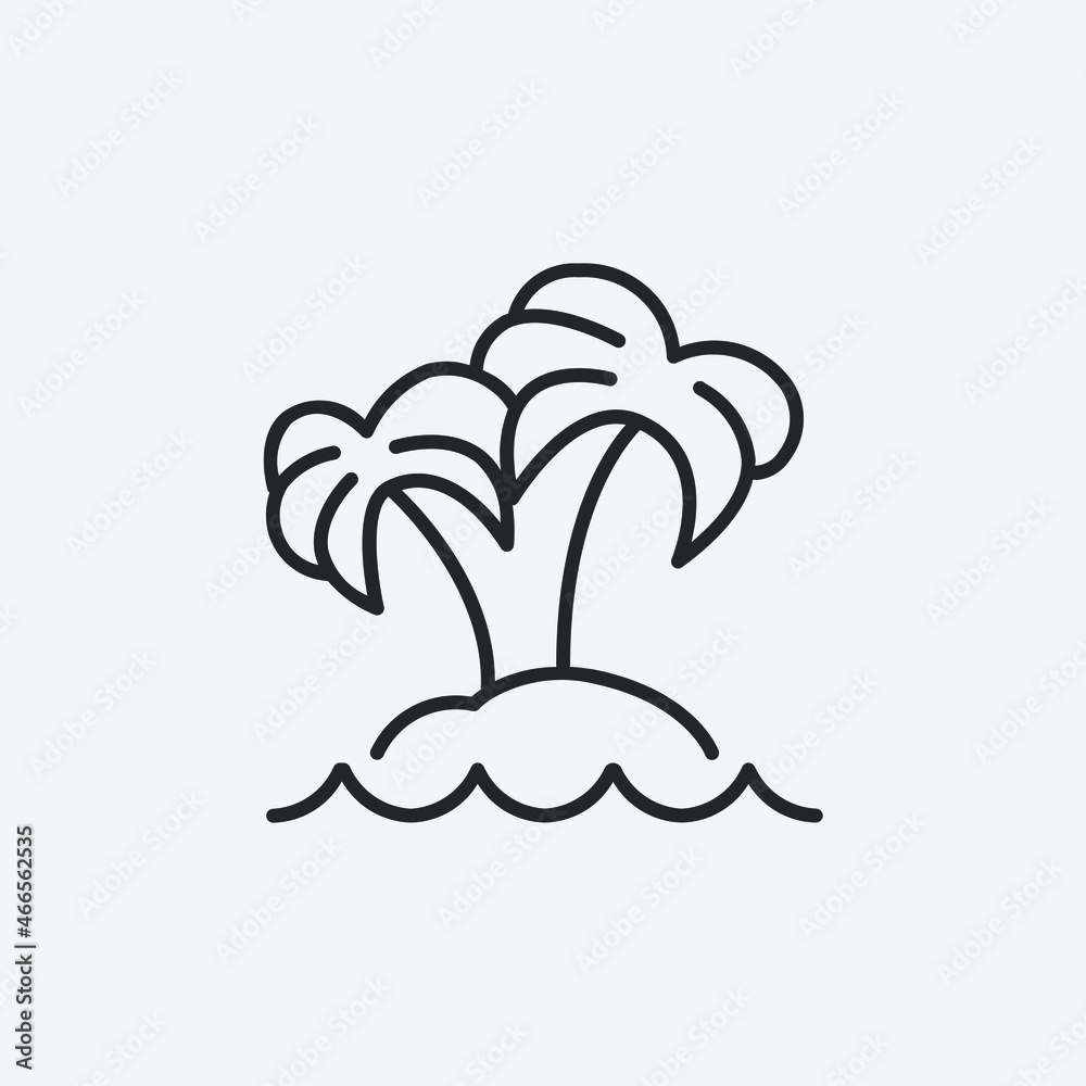 Palm_tree vector icon illustration sign Palm_tree vector icon illustration sign