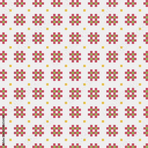 Abstract Cross Pattern generative computational art illustration