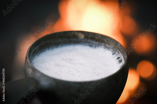 boiling water in a pan