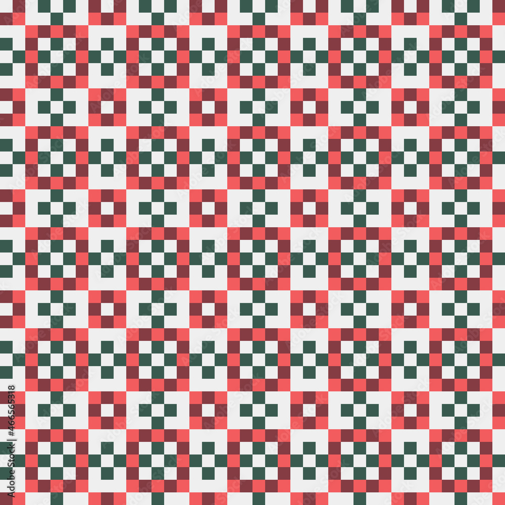 Fototapeta premium Abstract Cross Pattern generative computational art illustration