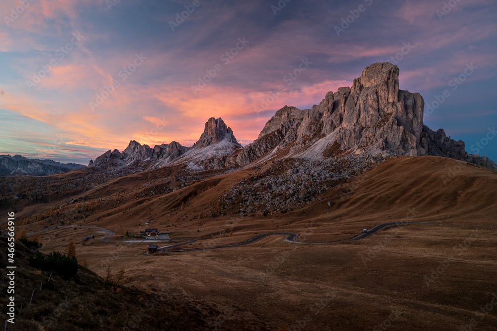 Mountain landscape in the Dolomites, Italy