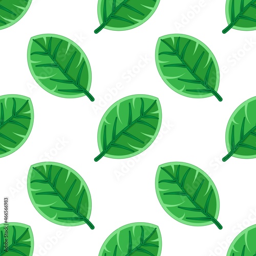 Leaves pattern background. Abstract seamless background. Vector illustration. Wrapping paper.