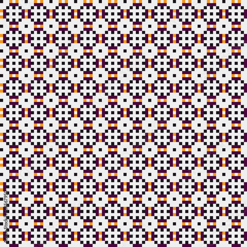 Abstract Cross Pattern generative computational art illustration