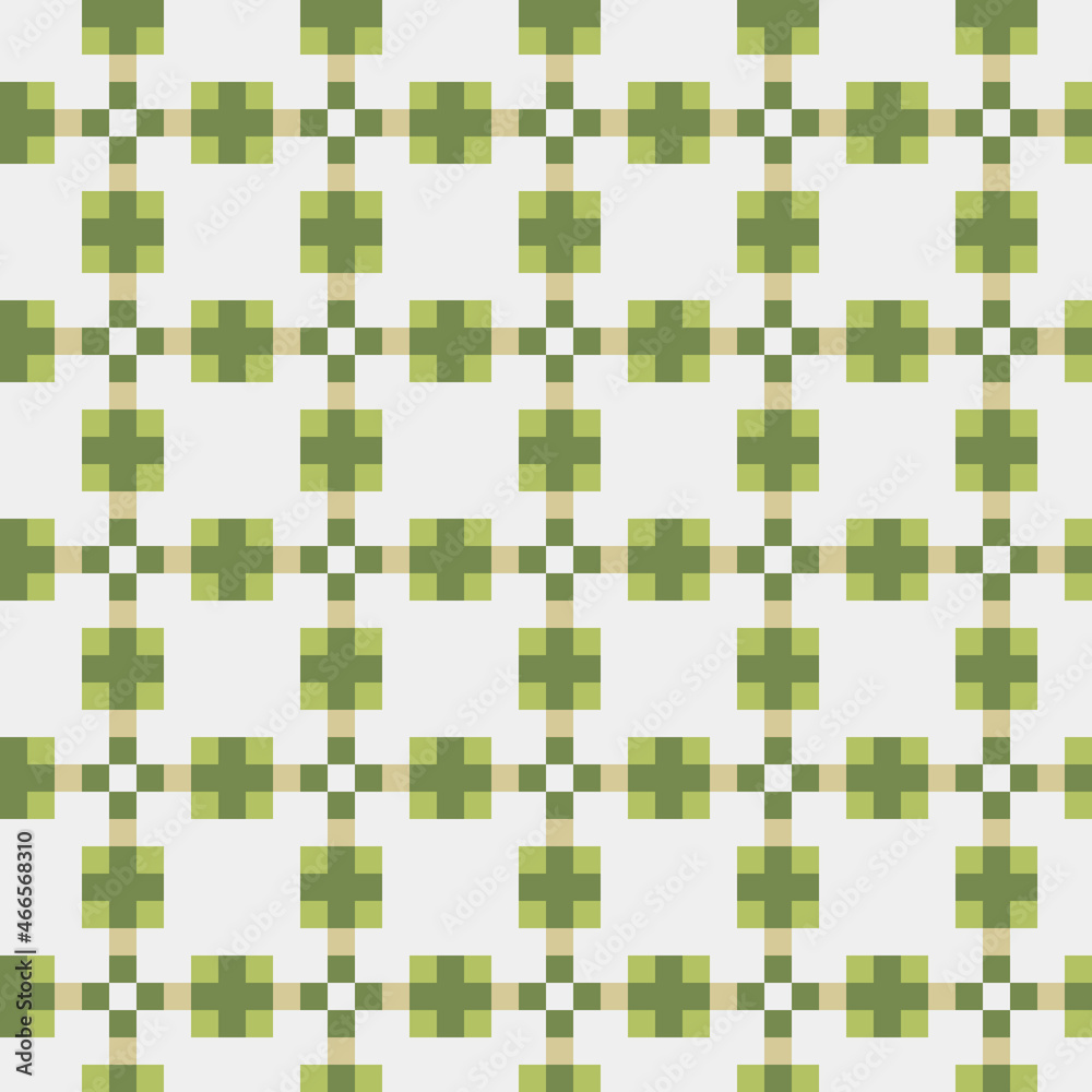 Fototapeta premium Abstract Cross Pattern generative computational art illustration