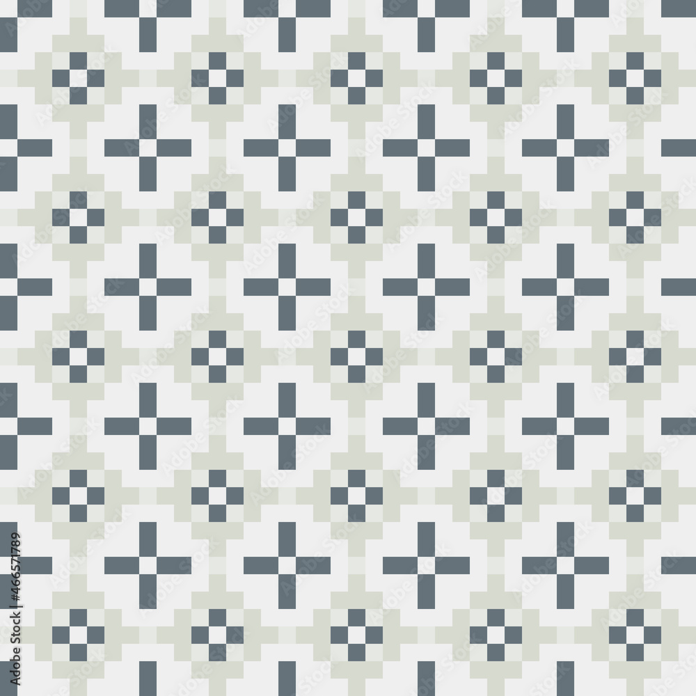 Abstract Cross Pattern generative computational art illustration