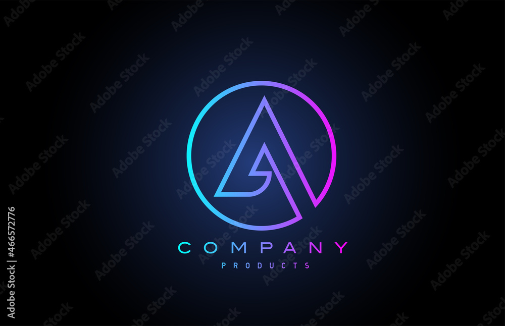 A alphabet letter logo icon. Creative design for company and business A alphabet letter logo icon. Creative design for company and business