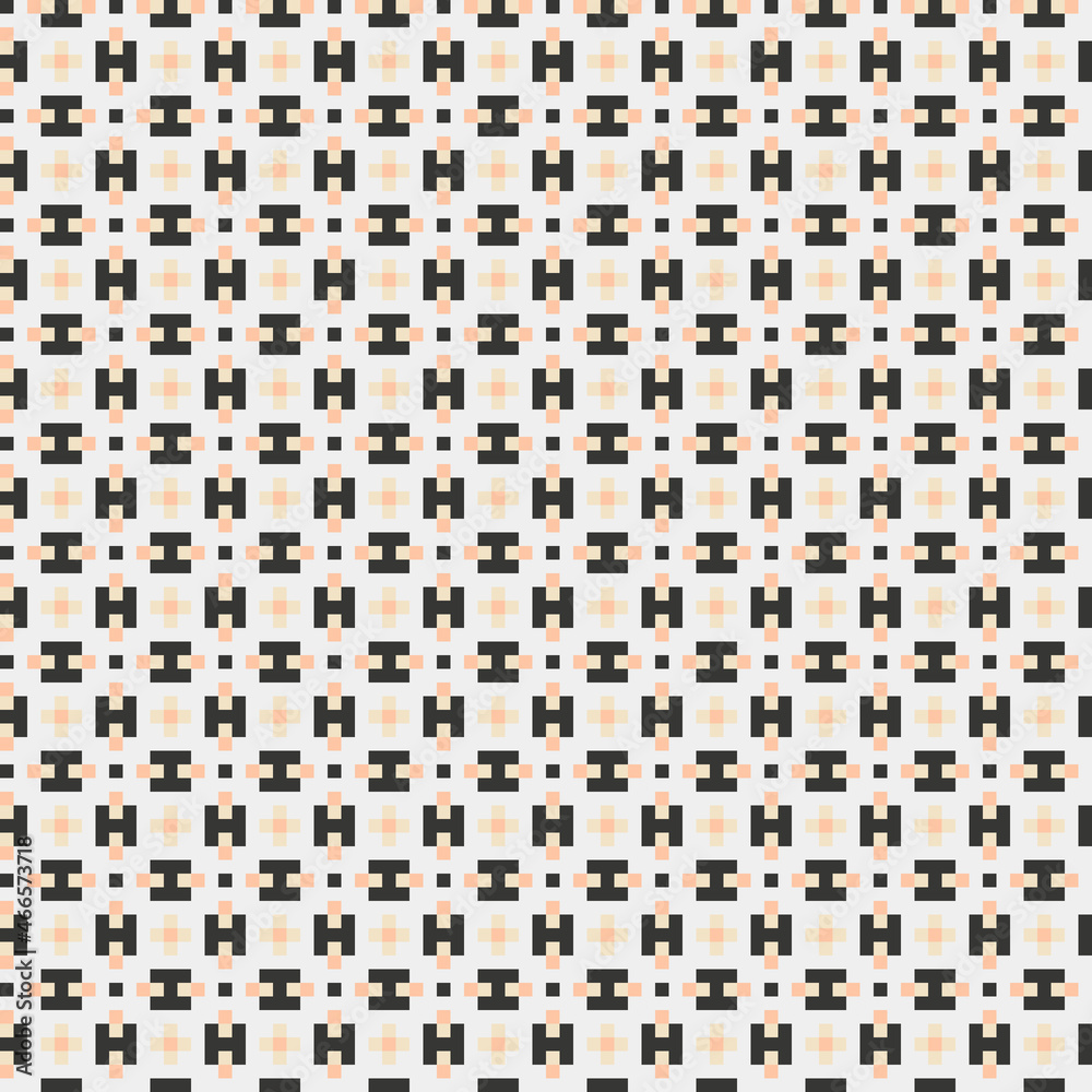 Fototapeta premium Abstract Cross Pattern generative computational art illustration