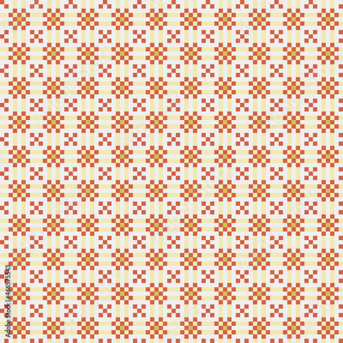 Abstract Cross Pattern generative computational art illustration