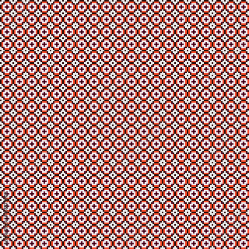 Abstract Cross Pattern generative computational art illustration