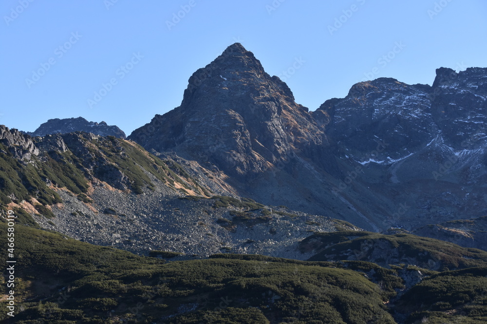 Góra Kościelec, Tatry, Dolina Gąsienicowa, góry, Park Narodowy, krajobraz, 