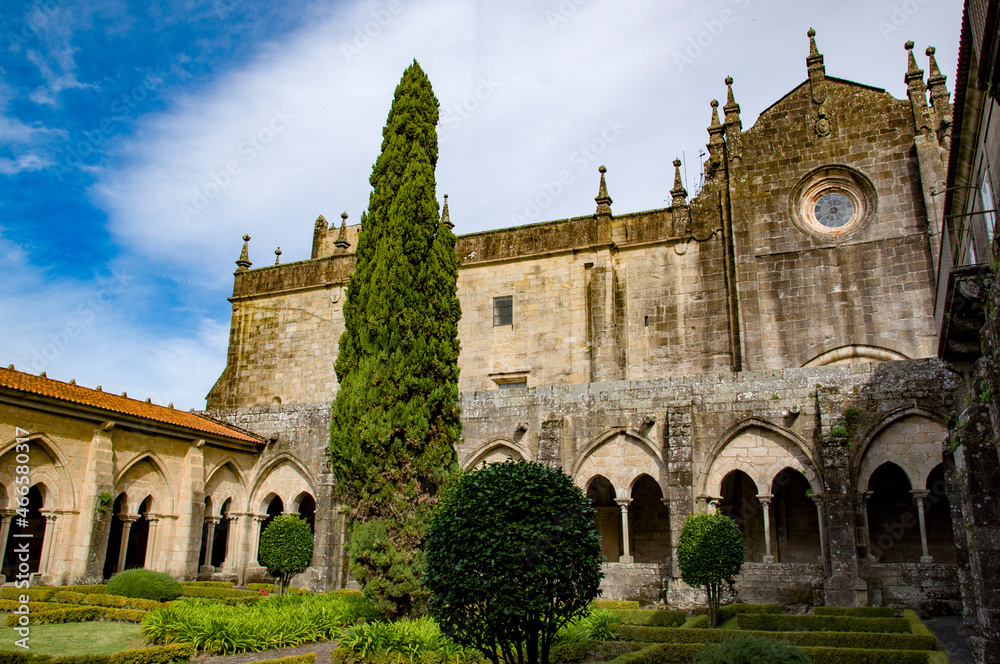 Catedral Santa María de Tui, Pontevedra, Rías Bajas, Galicia, España. 