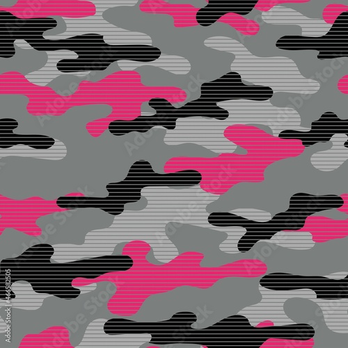 modern pink military vector camouflage print, seamless pattern for clothing headband or print. camouflage from pols	