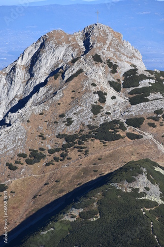 Fototapeta Naklejka Na Ścianę i Meble -  Giewont, Tatry,  góry, Park Narodowy, krajobraz, 