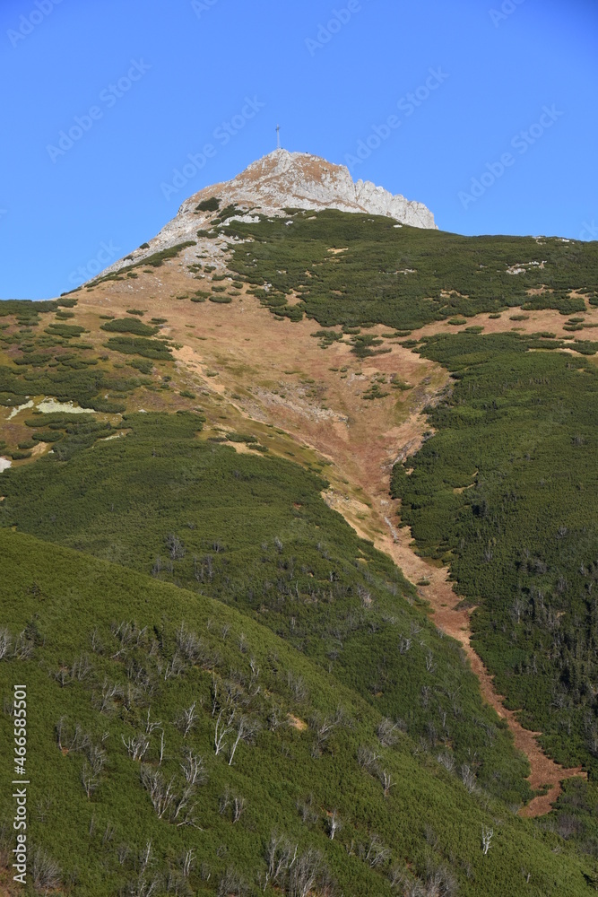 Fototapeta premium Giewont, Tatry, góry, Park Narodowy, krajobraz, 