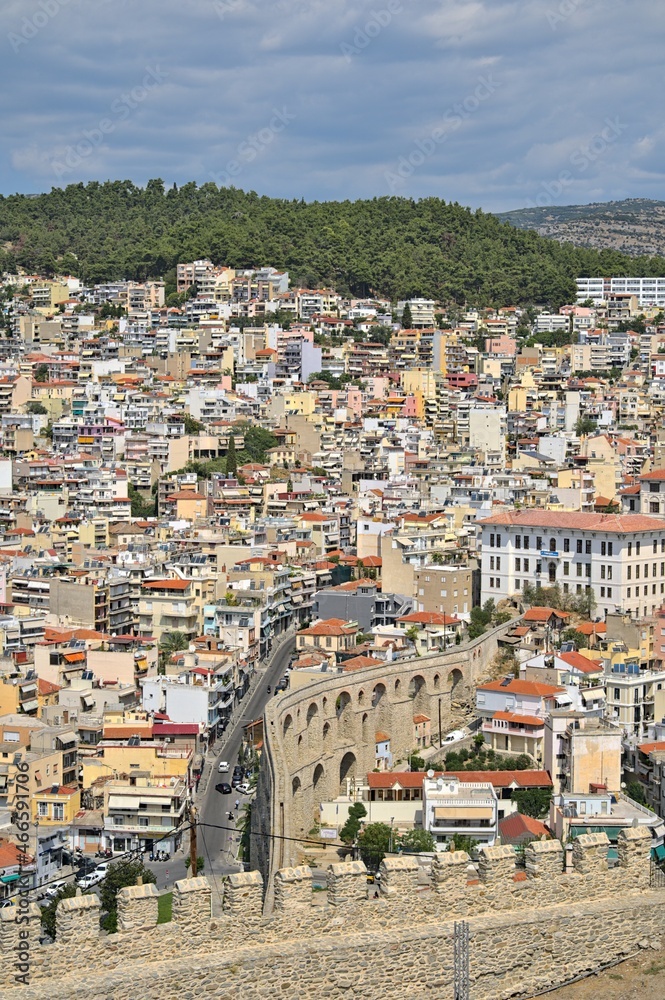 View on Kavala in Greece from the castle