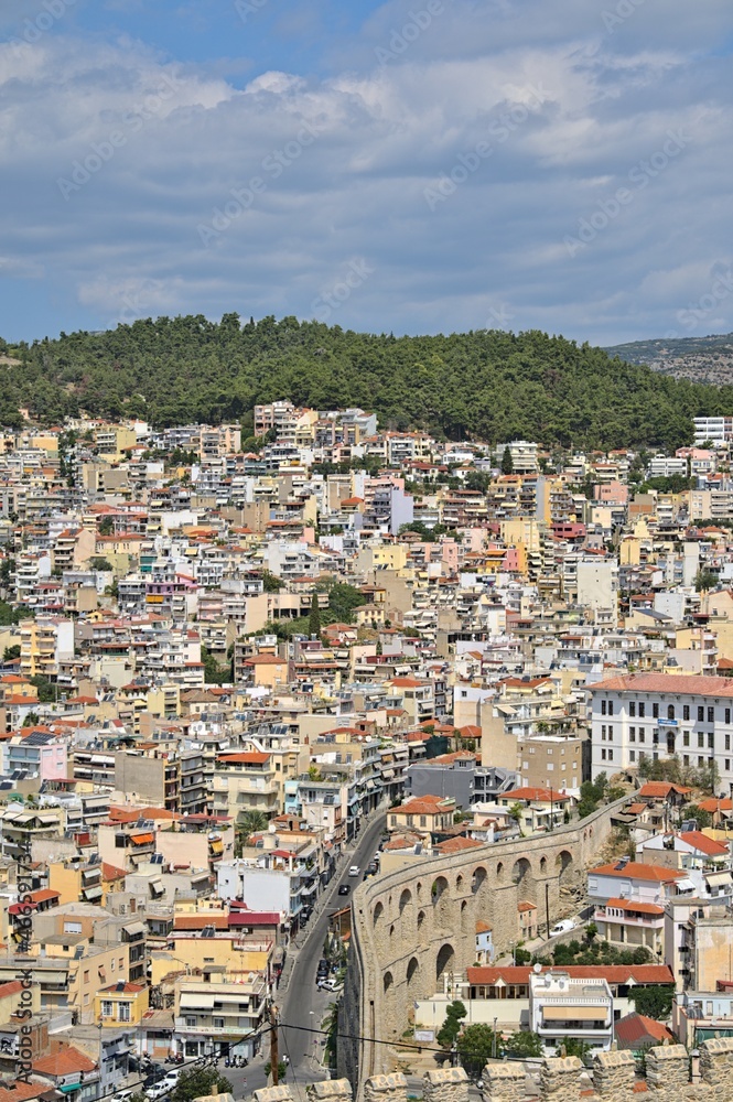 View on Kavala in Greece from the castle