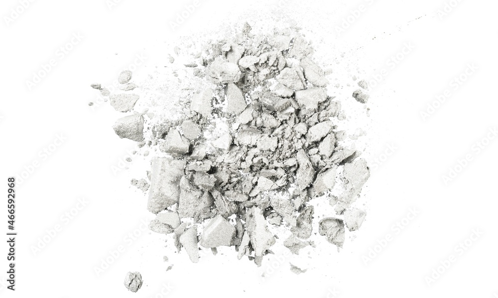 Obraz premium Eye shadow shimmering matte white colored texture background on the desk