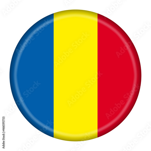 Free Download Romania flag button 3d illustration with clipping path - GFXLoad