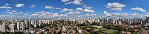 Panoramic view of the city of Sao Paulo  Brazil.