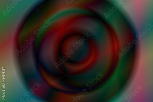 Vector psychedelic holographic background. A space of iridescent circular shapes with a blur effect. Gradient fill.