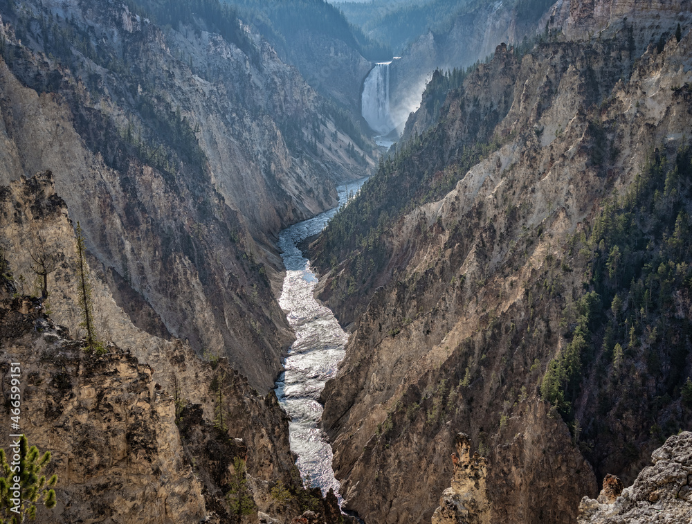 Yellowstone Waterfall and River