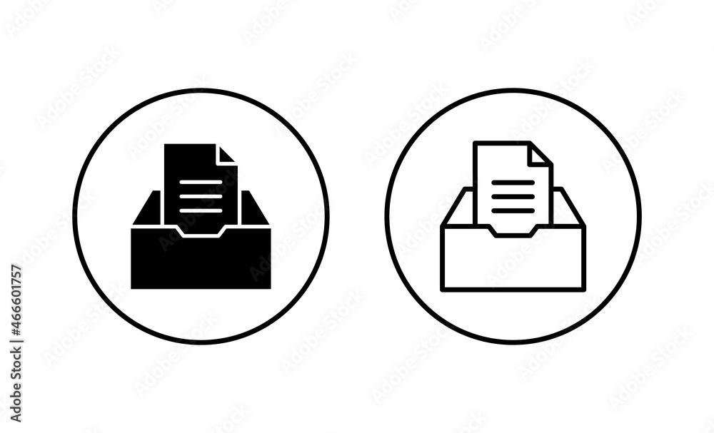 Archive folders icon set. Document vector icon. Archive storage icon. Archive folders icon set. Document vector icon. Archive storage icon.