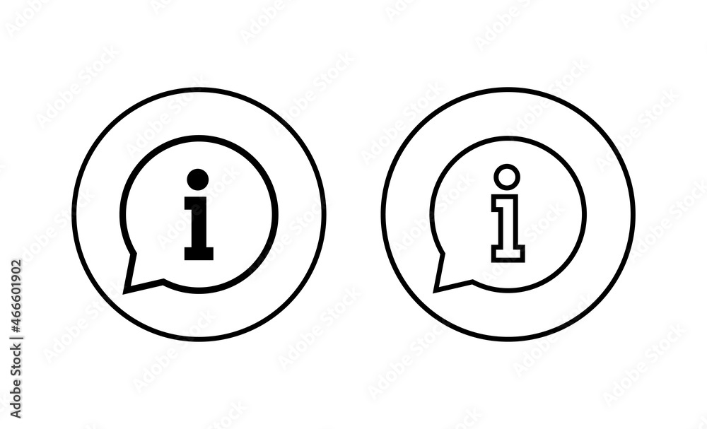 Information sign icons set. about us sign and symbol. question mark icon Information sign icons set. about us sign and symbol. question mark icon