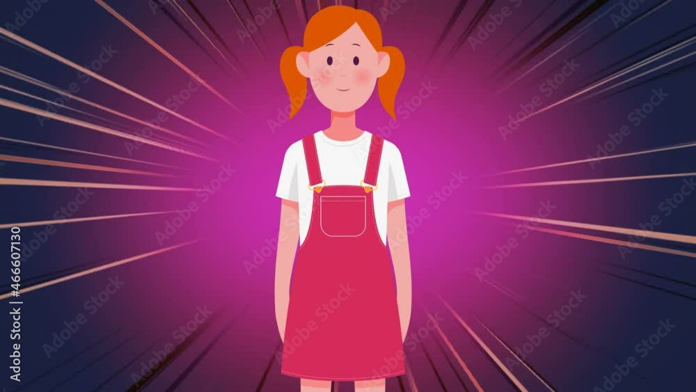 Animation of moving young woman wearing face mask Animation of moving young woman wearing face mask